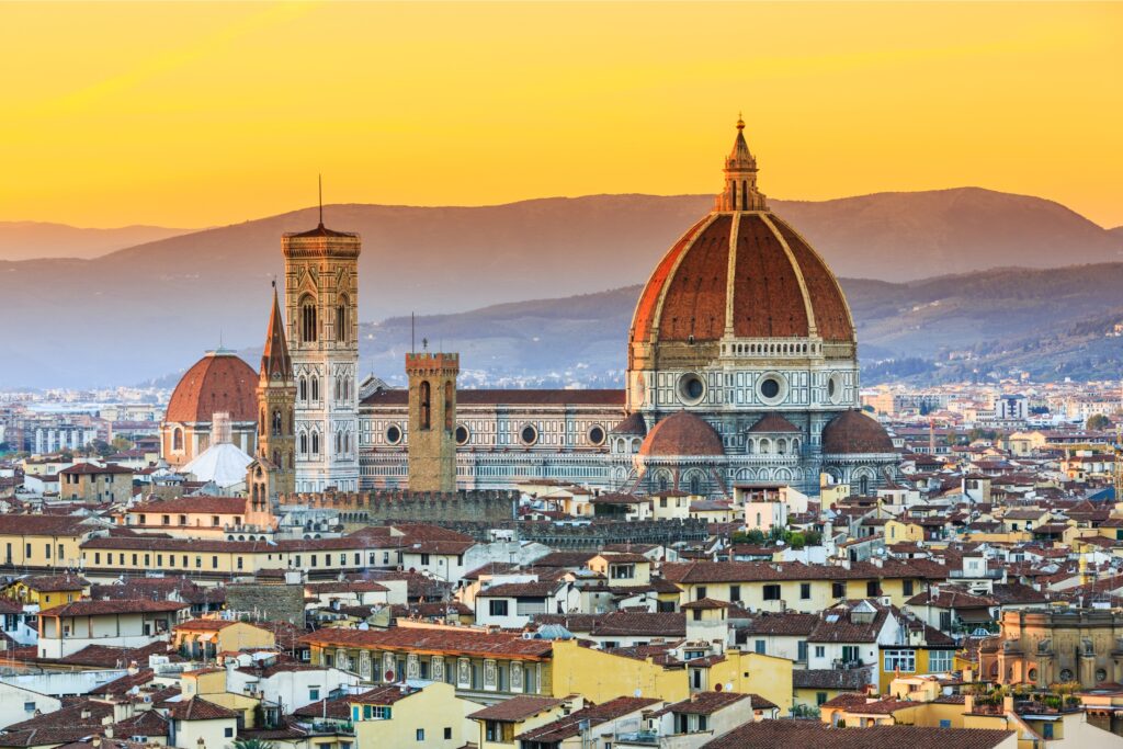 Florence, Italy city view with Il Duomo