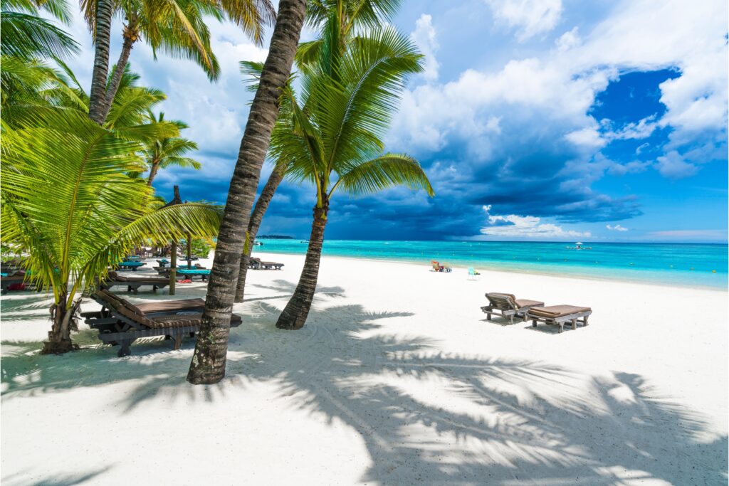 A beach in the Maldives