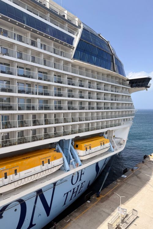 Cruise ship at port